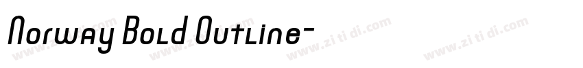 Norway Bold Outline字体转换